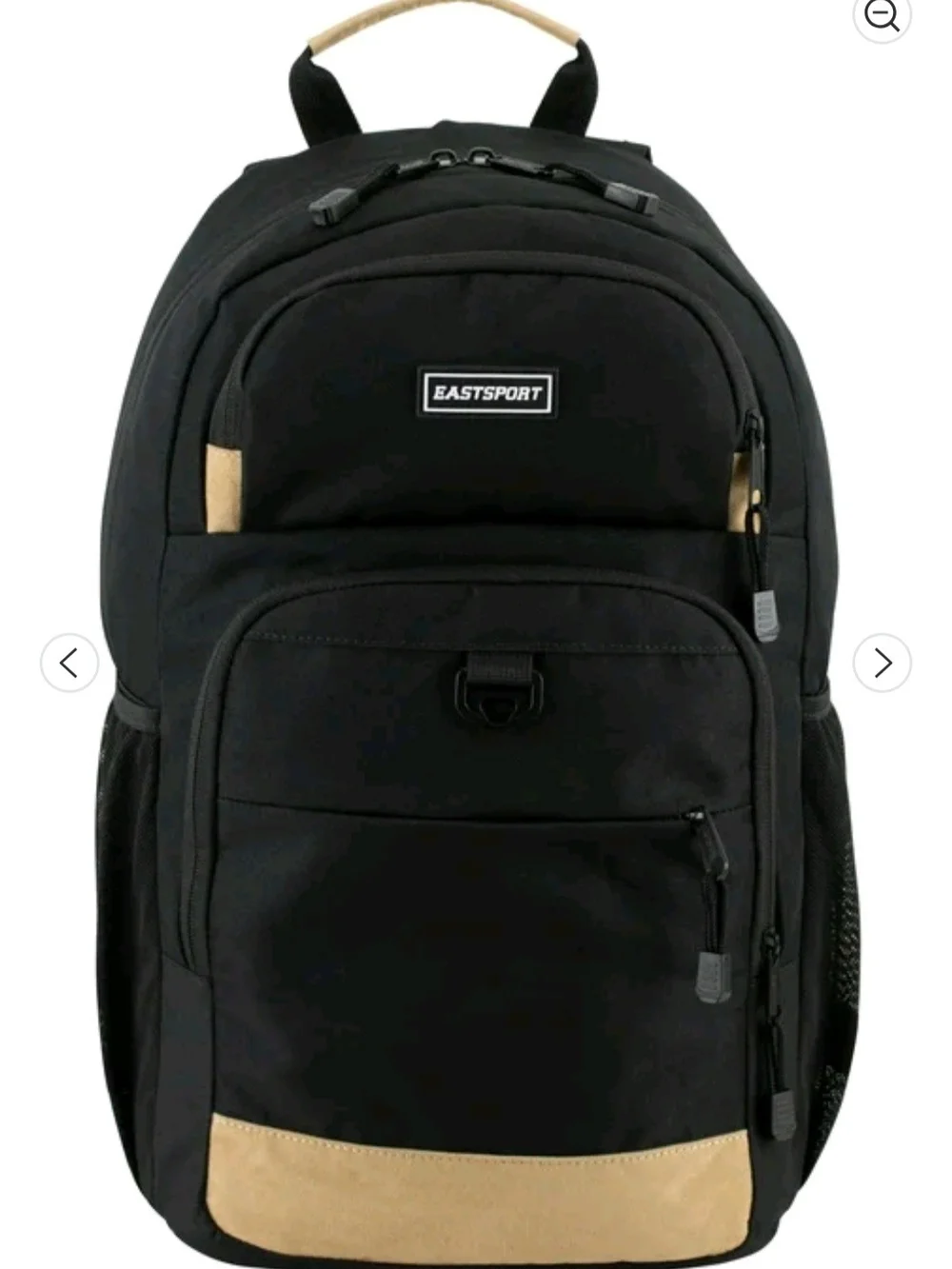 Eastsport Men's Black and Tan Backpack